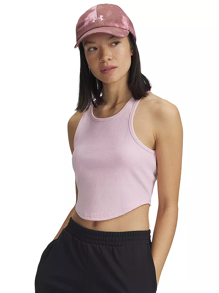 UNDER ARMOUR | Damen Tank UA Rival RIB Crop | rosa