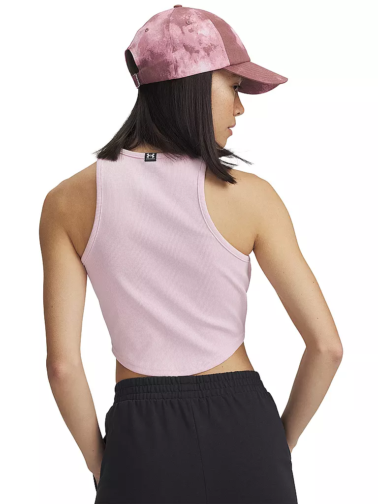 UNDER ARMOUR | Damen Tank UA Rival RIB Crop | rosa