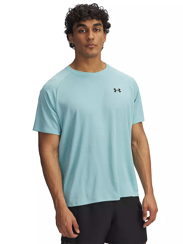 UNDER ARMOUR | Herren Fitnessshirt UA Tech™ Strukturiert | hellblau