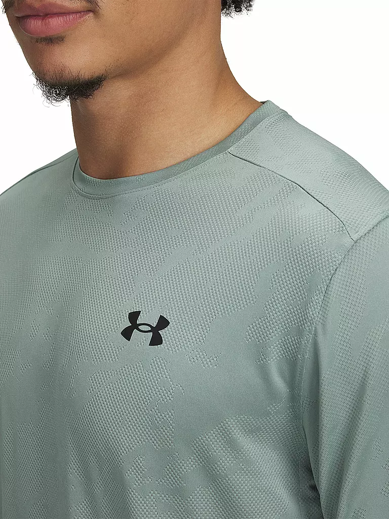 UNDER ARMOUR | Herren Fitnessshirt UA TechTM Vent Jacquard | olive