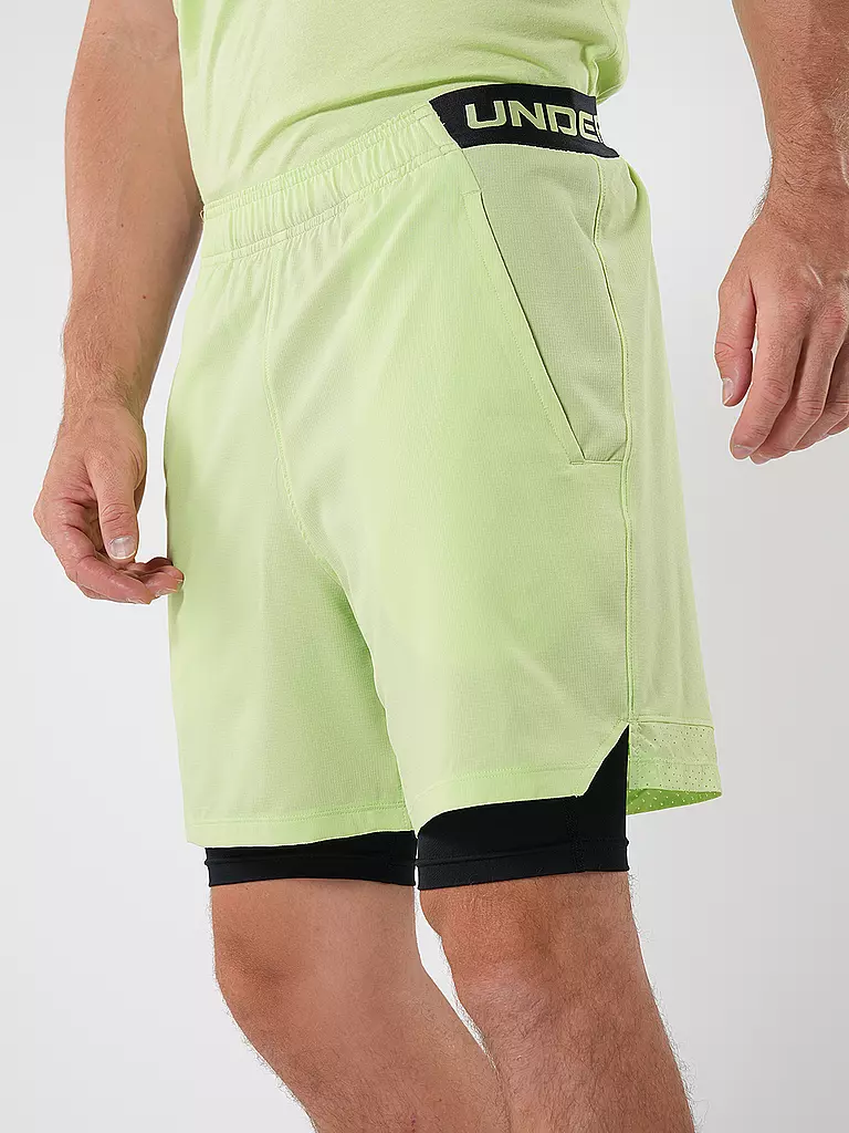 UNDER ARMOUR | Herren Fitnessshort UA Vanish Woven 2-in-1 | grün