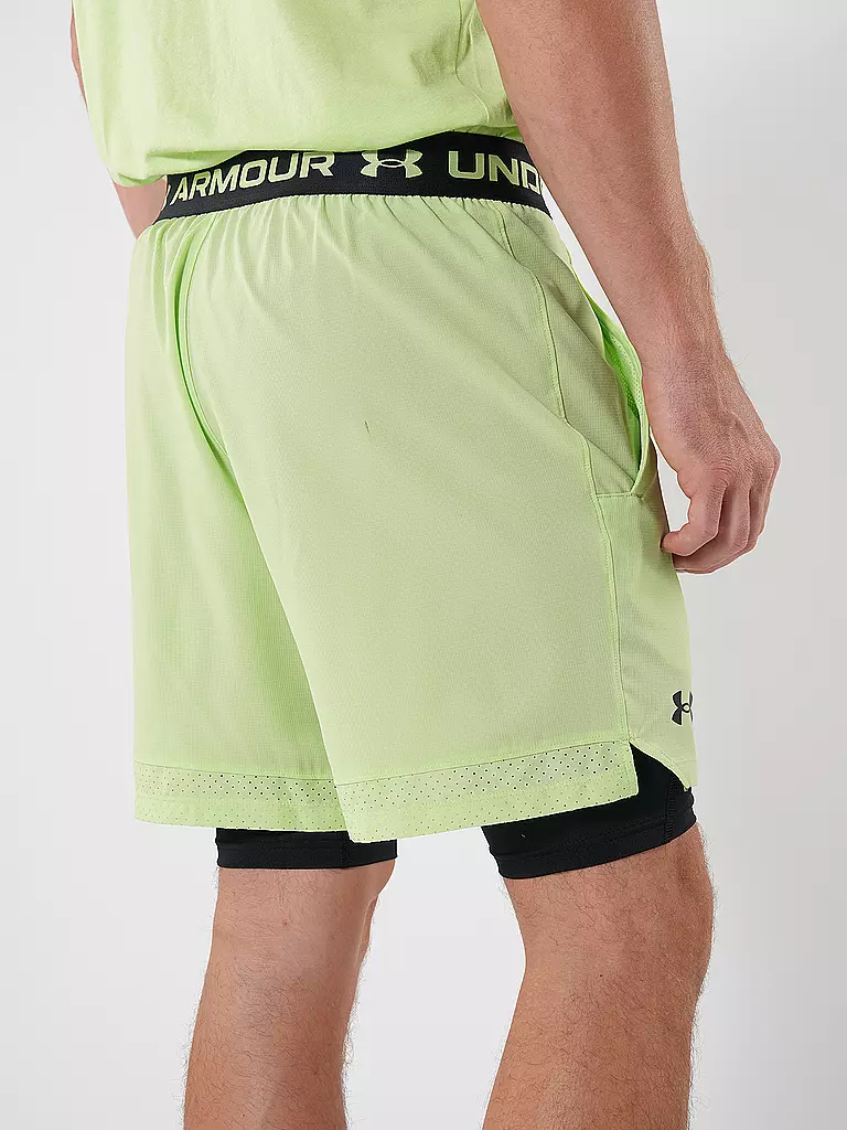 UNDER ARMOUR | Herren Fitnessshort UA Vanish Woven 2-in-1 | grün