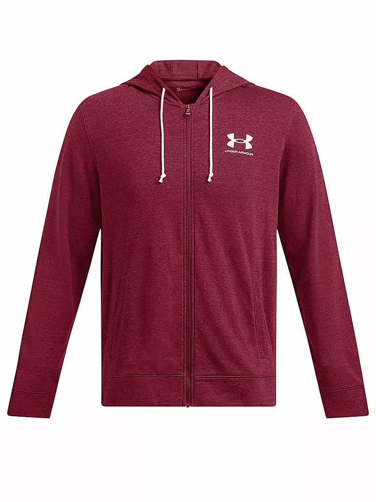 UNDER ARMOUR | Herren Kapuzenpullover UA Rival Terry | dunkelrot