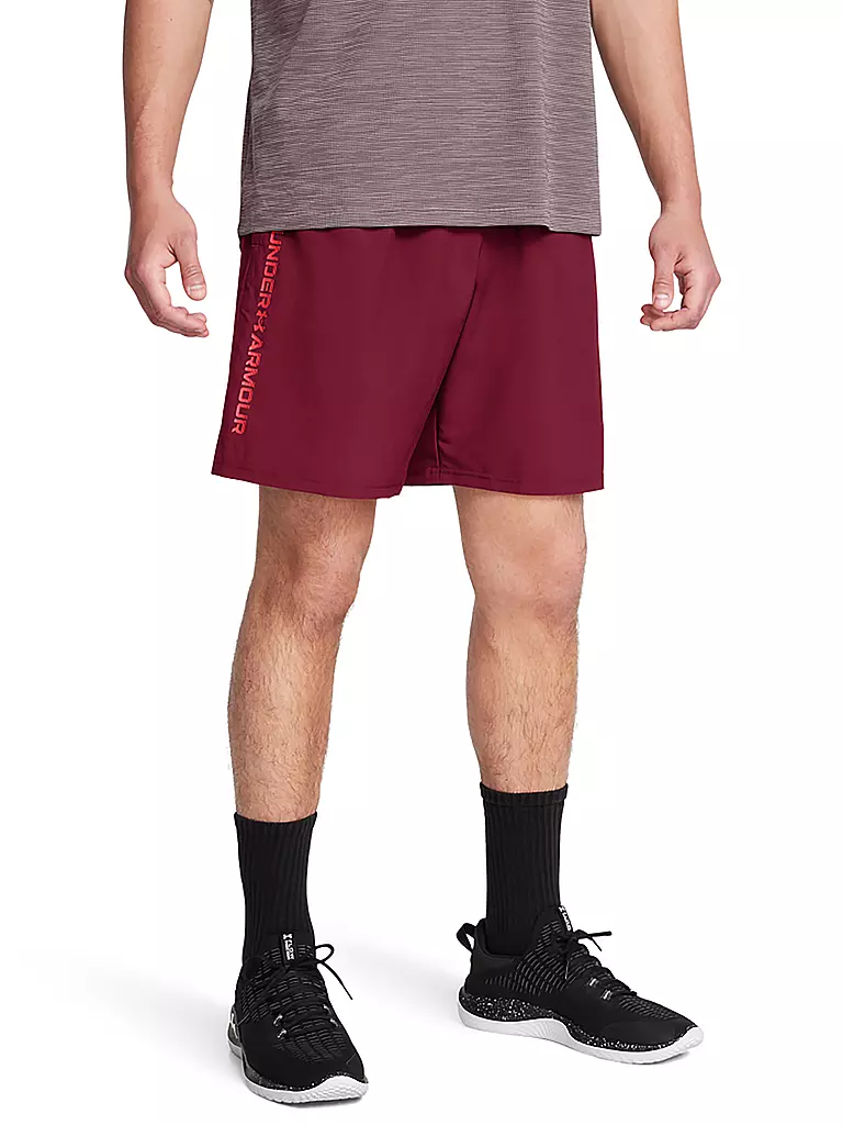 UNDER ARMOUR | Herren Short UA Woven Wordmark | dunkelrot