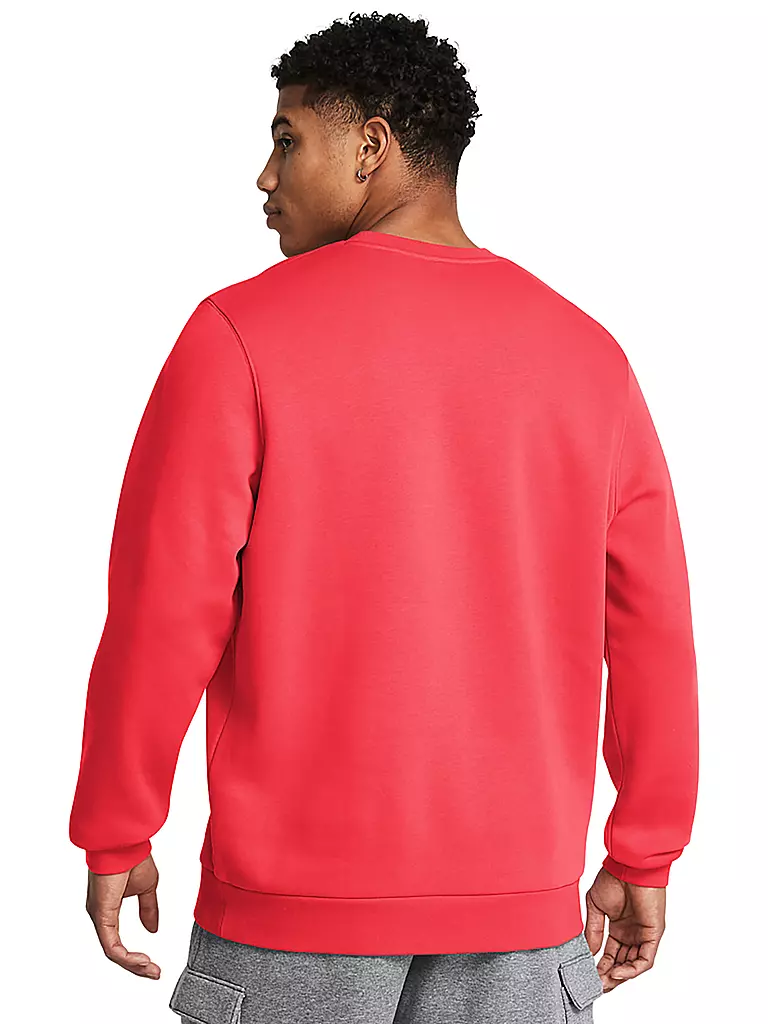 UNDER ARMOUR | Herren Sweater UA Essential Fleece Crewneck | rot