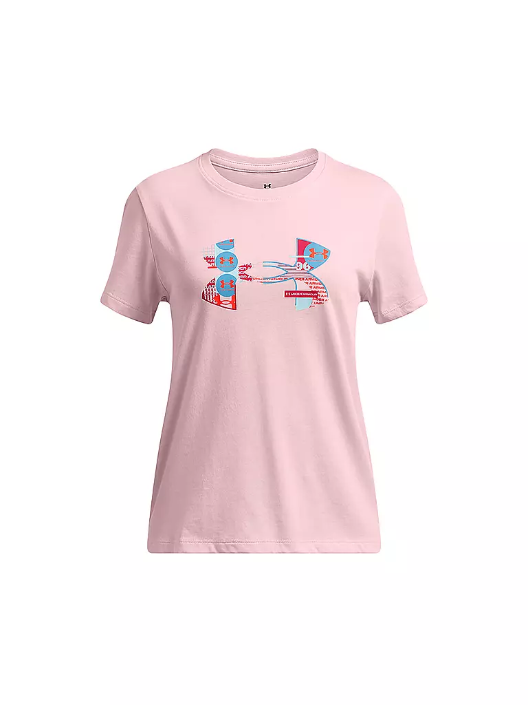 UNDER ARMOUR | Mädchen T-Shirt UA Fill Big Logo  | rosa