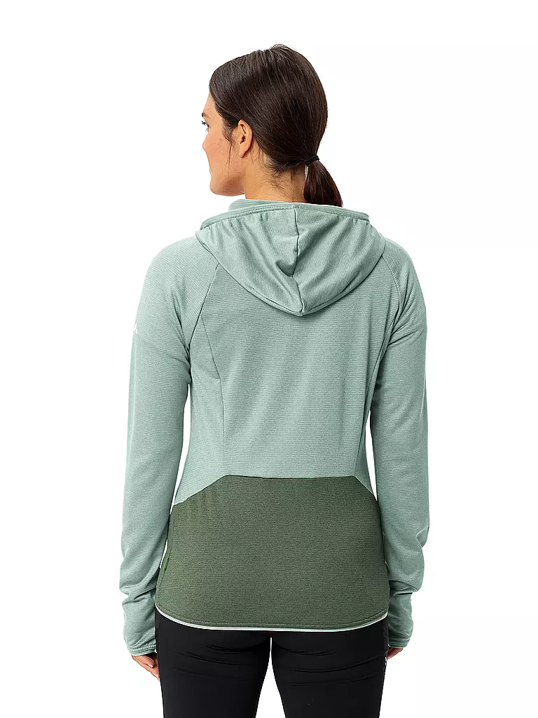 VAUDE | Damen Fleecejacke Tekoa II Hoodie | hellgrün