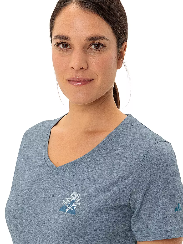 VAUDE | Damen Funktionsshirt Skomer III Print | dunkelblau