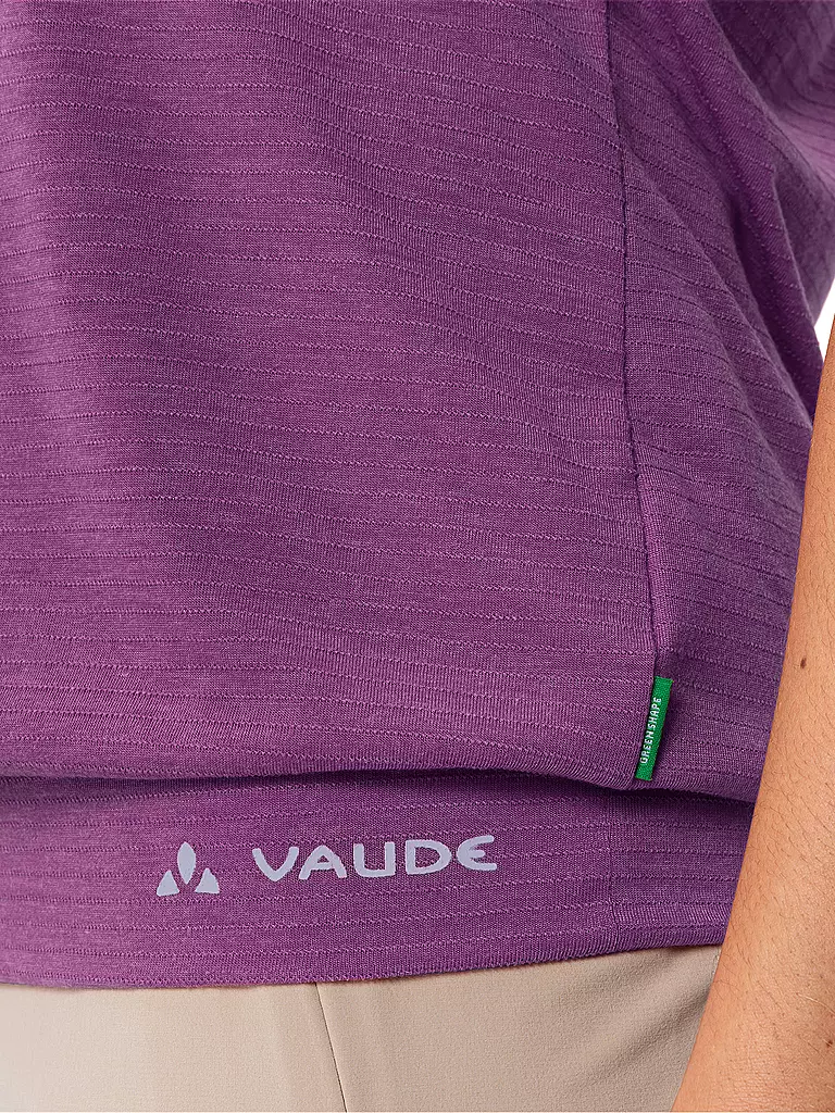 VAUDE | Damen Funktionsshirt Skomer Streifen | hellgrün