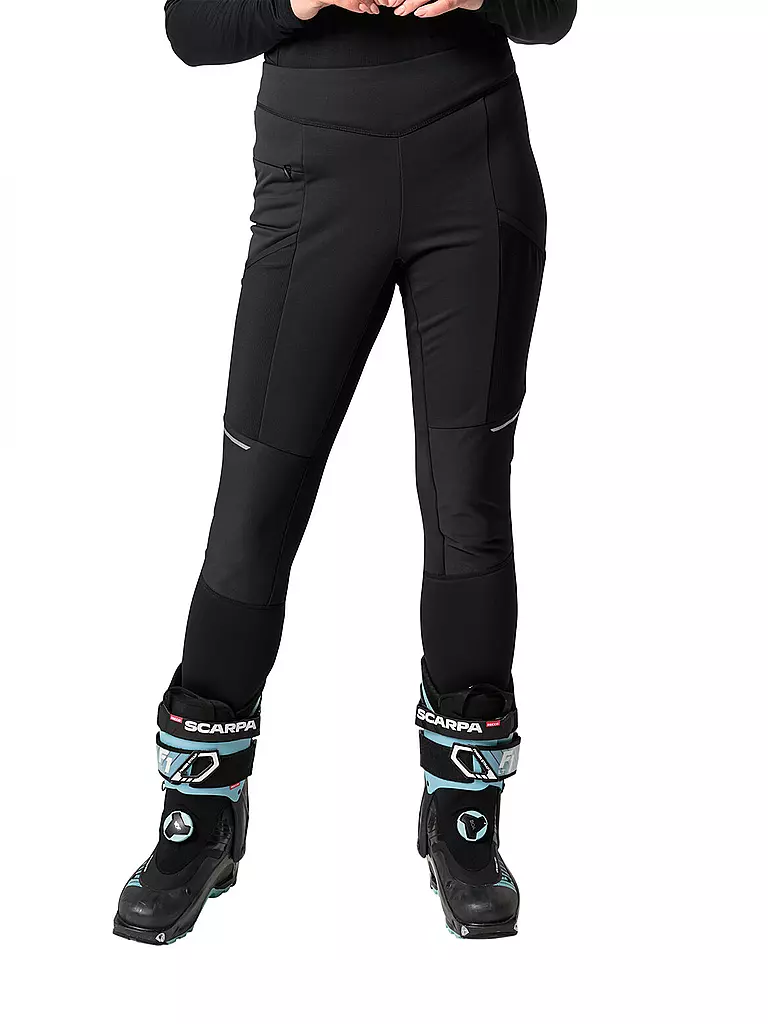 VAUDE | Damen Softshell Wanderhose Larice  | schwarz