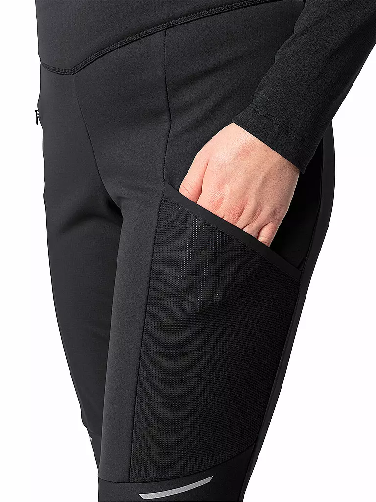 VAUDE | Damen Softshell Wanderhose Larice  | schwarz