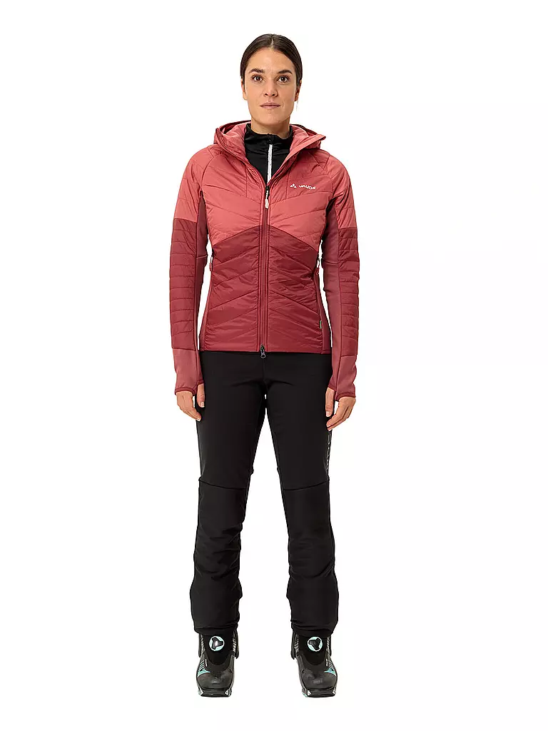 VAUDE | Damen Touren Isojacke Sesvenna Hoodie | dunkelrot