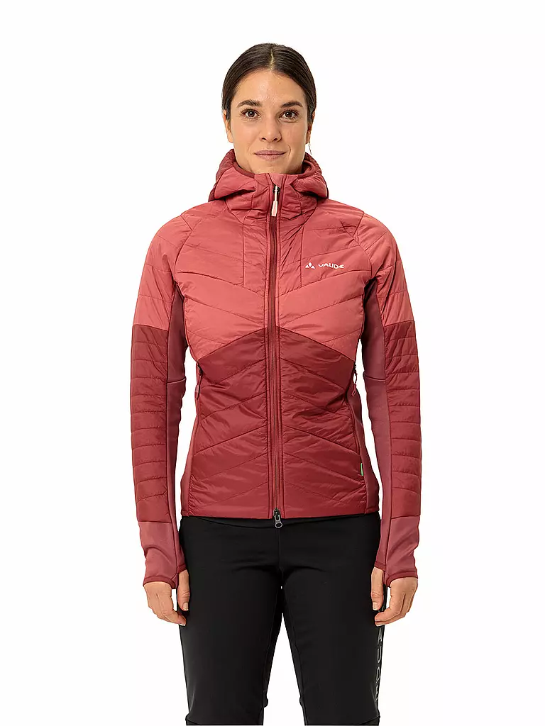 VAUDE | Damen Touren Isojacke Sesvenna Hoodie | dunkelrot