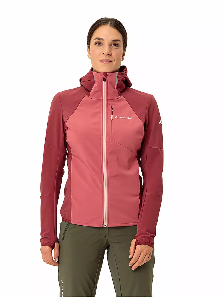 VAUDE | Damen Touren Softshelljacke Larice | dunkelrot