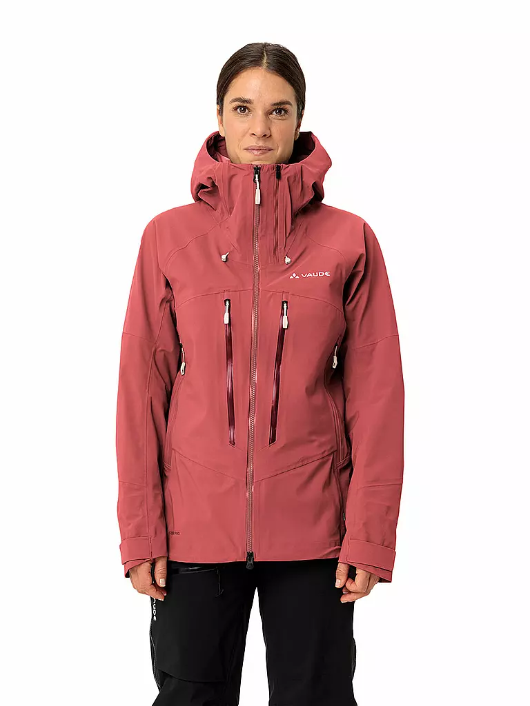 VAUDE | Damen Tourenjacke Monviso 3L | dunkelrot