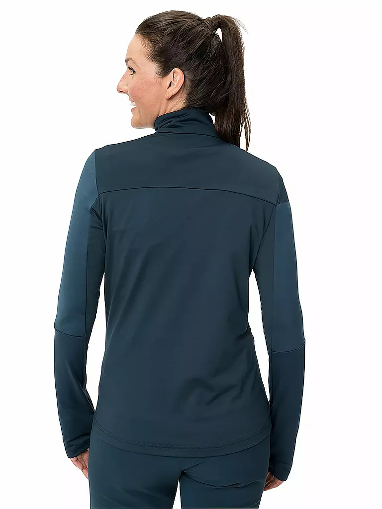 VAUDE | Damen Tourenshirt Livigno mit Zip | dunkelblau