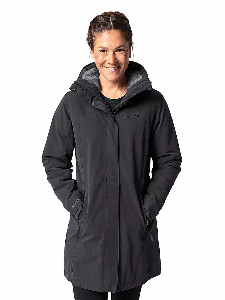 VAUDE | Damen Winterparka Skomer II Wool  | schwarz