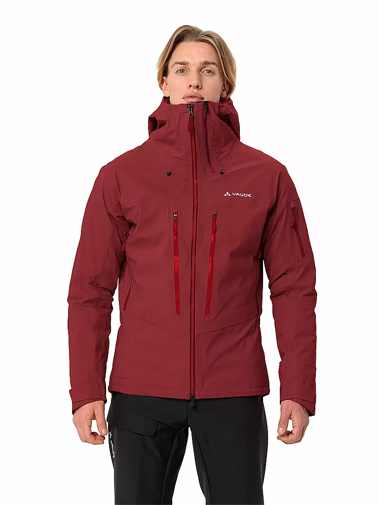 VAUDE | Herren Tourenjacke Monviso 3L | dunkelrot