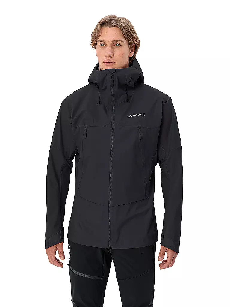 VAUDE | Herren Wanderjacke Croz Alpine 3L Hoodie | schwarz