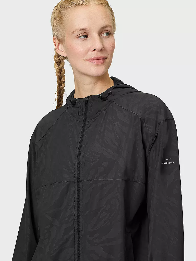 VENICE BEACH | Damen Fitnessjacke Moina | schwarz