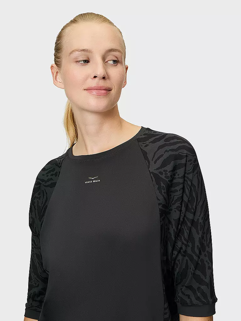 VENICE BEACH | Damen Fitnessshirt Rumer | schwarz