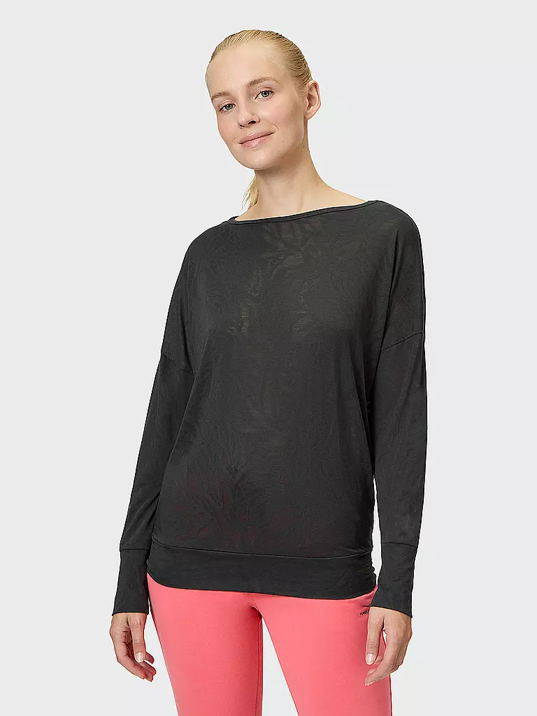 VENICE BEACH | Damen Fitnesssweater Calma | schwarz