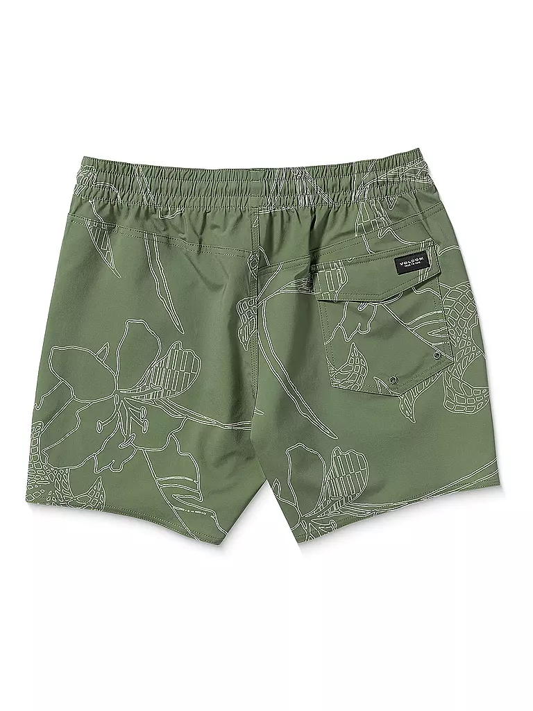 VOLCOM | Herren Badeshort Lido Print Trunk 16 | olive