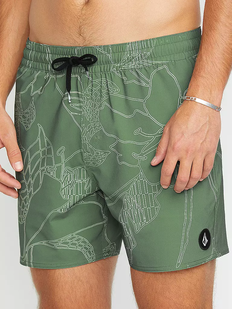 VOLCOM | Herren Badeshort Lido Print Trunk 16 | olive